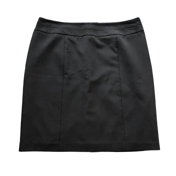 George Black Short Pencil Skirt Women Size 12 Pleated - Picture 1 of 11
